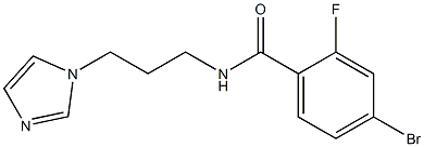 4-bromo-2-fluoro-N-[3-(1H-imidazol-1-yl)propyl]benzamide Structure