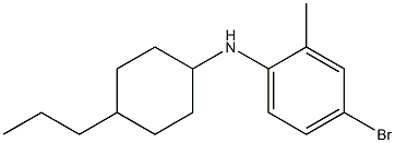 4-bromo-2-methyl-N-(4-propylcyclohexyl)aniline 구조식 이미지