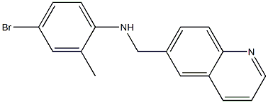 4-bromo-2-methyl-N-(quinolin-6-ylmethyl)aniline 구조식 이미지