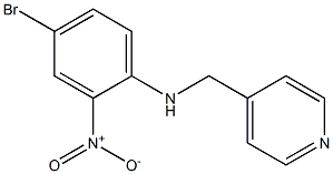 4-bromo-2-nitro-N-(pyridin-4-ylmethyl)aniline Structure