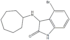4-bromo-3-(cycloheptylamino)-2,3-dihydro-1H-indol-2-one 구조식 이미지