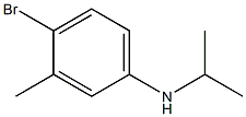 4-bromo-3-methyl-N-(propan-2-yl)aniline Structure