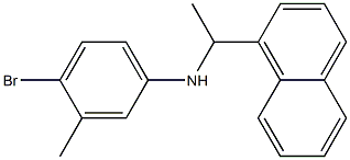 4-bromo-3-methyl-N-[1-(naphthalen-1-yl)ethyl]aniline 구조식 이미지