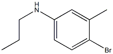 4-bromo-3-methyl-N-propylaniline Structure