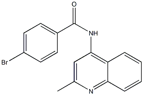 4-bromo-N-(2-methylquinolin-4-yl)benzamide 구조식 이미지