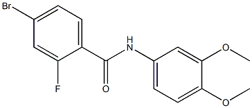 4-bromo-N-(3,4-dimethoxyphenyl)-2-fluorobenzamide 구조식 이미지