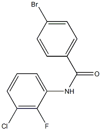 4-bromo-N-(3-chloro-2-fluorophenyl)benzamide 구조식 이미지