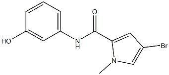 4-bromo-N-(3-hydroxyphenyl)-1-methyl-1H-pyrrole-2-carboxamide Structure