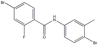 4-bromo-N-(4-bromo-3-methylphenyl)-2-fluorobenzamide Structure