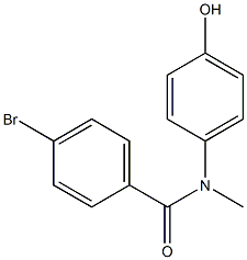 4-bromo-N-(4-hydroxyphenyl)-N-methylbenzamide 구조식 이미지