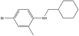 4-bromo-N-(cyclohexylmethyl)-2-methylaniline Structure