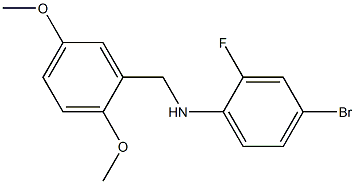 4-bromo-N-[(2,5-dimethoxyphenyl)methyl]-2-fluoroaniline Structure