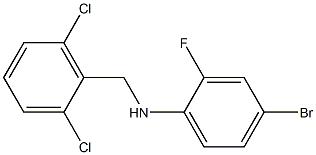 4-bromo-N-[(2,6-dichlorophenyl)methyl]-2-fluoroaniline 구조식 이미지