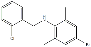 4-bromo-N-[(2-chlorophenyl)methyl]-2,6-dimethylaniline Structure