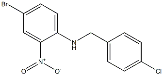 4-bromo-N-[(4-chlorophenyl)methyl]-2-nitroaniline 구조식 이미지