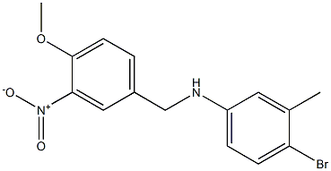 4-bromo-N-[(4-methoxy-3-nitrophenyl)methyl]-3-methylaniline 구조식 이미지