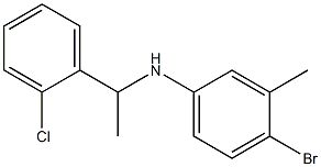 4-bromo-N-[1-(2-chlorophenyl)ethyl]-3-methylaniline 구조식 이미지