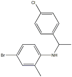 4-bromo-N-[1-(4-chlorophenyl)ethyl]-2-methylaniline Structure