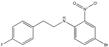 4-bromo-N-[2-(4-fluorophenyl)ethyl]-2-nitroaniline Structure