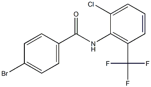 4-bromo-N-[2-chloro-6-(trifluoromethyl)phenyl]benzamide Structure