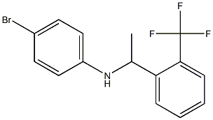 4-bromo-N-{1-[2-(trifluoromethyl)phenyl]ethyl}aniline Structure