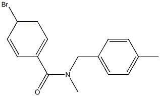 4-bromo-N-methyl-N-[(4-methylphenyl)methyl]benzamide 구조식 이미지