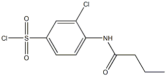 4-butanamido-3-chlorobenzene-1-sulfonyl chloride Structure