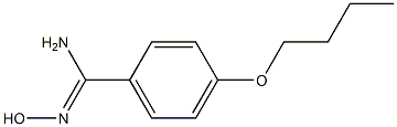 4-butoxy-N'-hydroxybenzenecarboximidamide 구조식 이미지