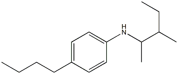 4-butyl-N-(3-methylpentan-2-yl)aniline Structure