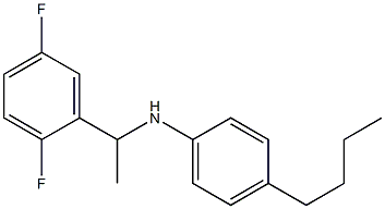 4-butyl-N-[1-(2,5-difluorophenyl)ethyl]aniline Structure