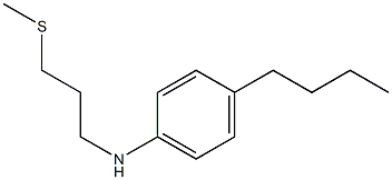 4-butyl-N-[3-(methylsulfanyl)propyl]aniline Structure