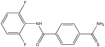 4-carbamothioyl-N-(2,6-difluorophenyl)benzamide Structure