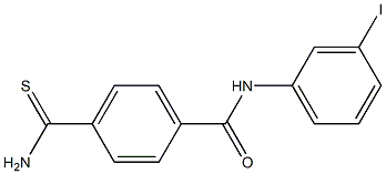 4-carbamothioyl-N-(3-iodophenyl)benzamide 구조식 이미지