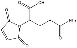 4-carbamoyl-2-(2,5-dioxo-2,5-dihydro-1H-pyrrol-1-yl)butanoic acid Structure