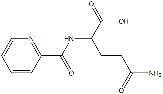 4-carbamoyl-2-(pyridin-2-ylformamido)butanoic acid Structure