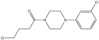 4-chloro-1-[4-(3-chlorophenyl)piperazin-1-yl]butan-1-one 구조식 이미지