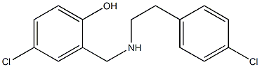 4-chloro-2-({[2-(4-chlorophenyl)ethyl]amino}methyl)phenol 구조식 이미지