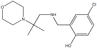 4-chloro-2-({[2-methyl-2-(morpholin-4-yl)propyl]amino}methyl)phenol 구조식 이미지