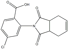 4-chloro-2-(1,3-dioxo-2,3,3a,4,7,7a-hexahydro-1H-isoindol-2-yl)benzoic acid 구조식 이미지