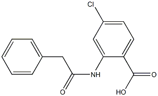 4-chloro-2-(2-phenylacetamido)benzoic acid Structure