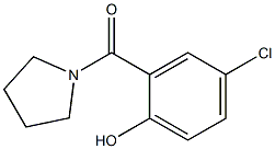 4-chloro-2-(pyrrolidin-1-ylcarbonyl)phenol Structure