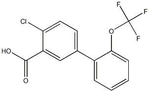 4-chloro-2'-(trifluoromethoxy)-1,1'-biphenyl-3-carboxylic acid Structure