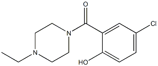 4-chloro-2-[(4-ethylpiperazin-1-yl)carbonyl]phenol 구조식 이미지