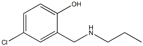 4-chloro-2-[(propylamino)methyl]phenol Structure