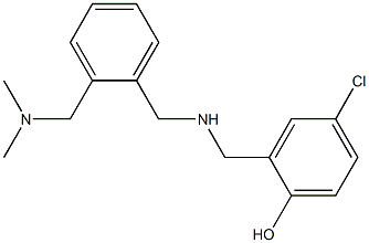 4-chloro-2-{[({2-[(dimethylamino)methyl]phenyl}methyl)amino]methyl}phenol Structure