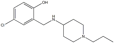 4-chloro-2-{[(1-propylpiperidin-4-yl)amino]methyl}phenol 구조식 이미지