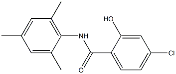 4-chloro-2-hydroxy-N-(2,4,6-trimethylphenyl)benzamide 구조식 이미지