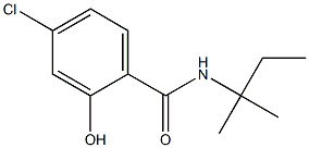 4-chloro-2-hydroxy-N-(2-methylbutan-2-yl)benzamide Structure