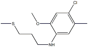 4-chloro-2-methoxy-5-methyl-N-[3-(methylsulfanyl)propyl]aniline Structure