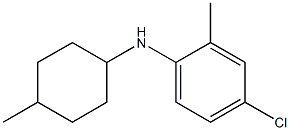 4-chloro-2-methyl-N-(4-methylcyclohexyl)aniline Structure